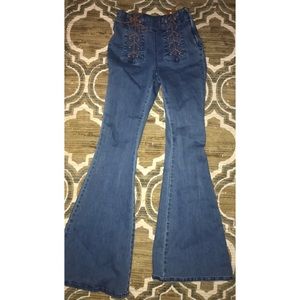 Wide leg Bell Bottom Jeans